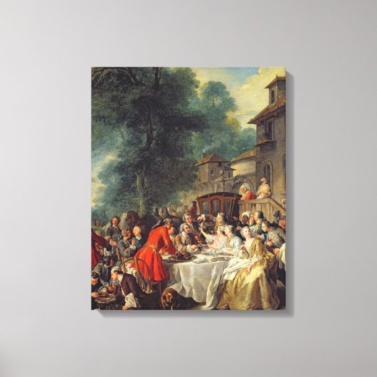 Toile Le déjeuner de la chasse, 1737 (Recto)