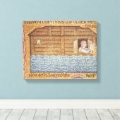 Toile Le déluge, de l'Atrium, détail de Noé (Insitu (Plancher de Bois))