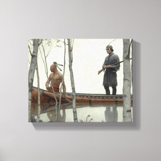 Toile Le Dernier des Mohicans par N. C. Wyeth (Recto)