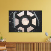 Toile Le désert du Sahara visible par les fenêtres (Insitu(Salon))