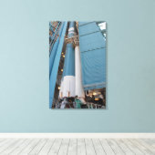 Toile Le deuxième moteur de fusée solide est déplacé dan (Insitu (Plancher de Bois))