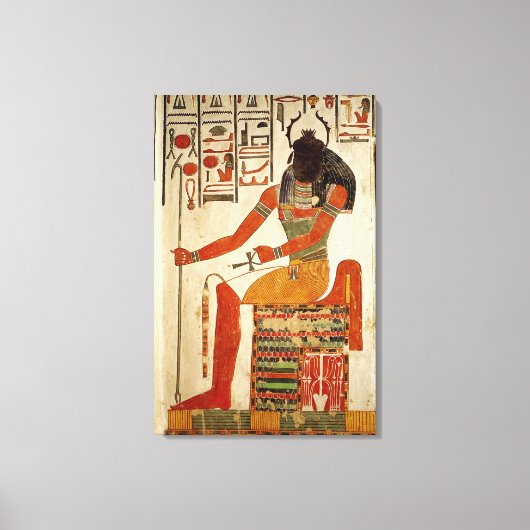 Toile Le dieu Khepri, de la tombe de Nefertari (Recto)