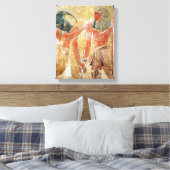 Toile Le dieu Thoth avec Seti I dans la tombe de Seti (Insitu(Chambre))
