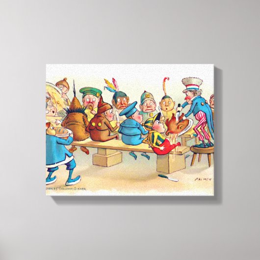 Toile Le dîner de Noël du "brownie" (Recto)