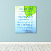 Toile Le docteur de l'eau de la feuille de l'avenir (Insitu (Plancher de Bois))