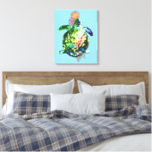 Toile Le doigt de couleur cosmique (Insitu(Chambre))
