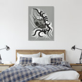 Toile Le dragon chinois à la toiture de tatouage (Insitu(Chambre))