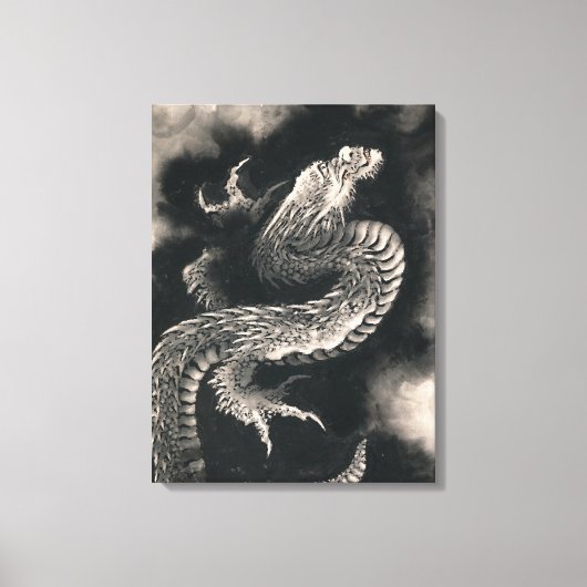 Toile Le dragon par Katsushika Hokusai (Recto)