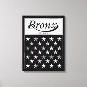 Toile Le drapeau américain de Bronx New York