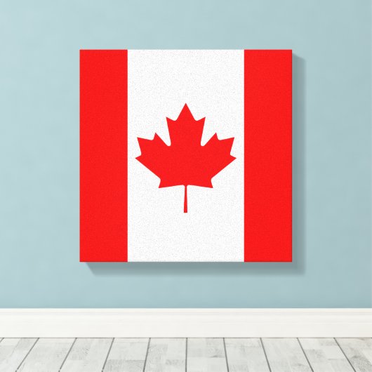 Toile Le drapeau canadien, Canada (Insitu (Plancher de Bois))