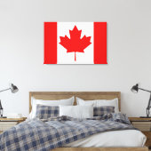 Toile Le drapeau de la Feuille d'érable du Canada (Insitu(Chambre))