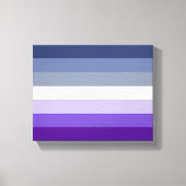 Toile Le drapeau de la fierté lesbienne boucher de Slipp (Recto)
