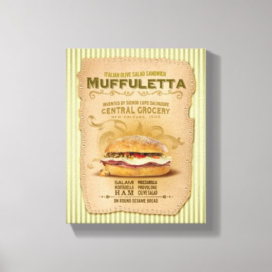 Toile Le fameux sandwich à la muffuletta (Recto)