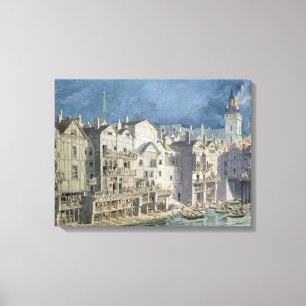 Toile Le feu chez le Pont Meuniers aux. en 1621