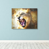 TOILE LE FEU DANS SON ESPRIT (Insitu (Plancher de Bois))