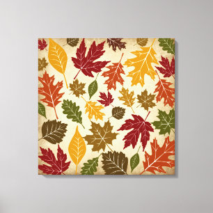 Toile Le feuille d'automne de chute a enveloppé l'art d