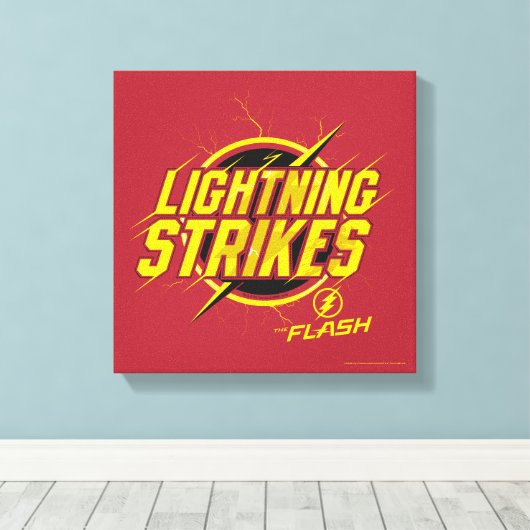 Toile Le Flash | Graphique "Frappes de foudre" (Insitu (Plancher de Bois))