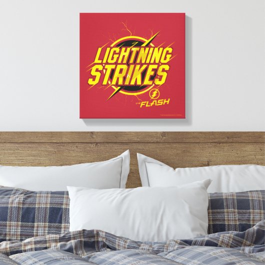 Toile Le Flash | Graphique "Frappes de foudre" (Insitu(Chambre))