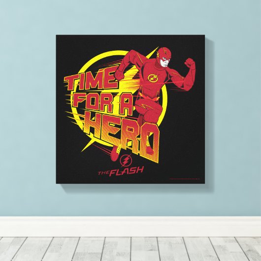 Toile Le Flash | Graphique "Le Temps D'Un Héros" (Insitu (Plancher de Bois))