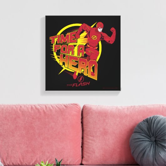 Toile Le Flash | Graphique "Le Temps D'Un Héros" (Insitu(Salon))