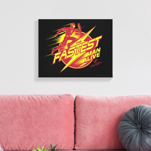 Toile Le Flash | L'Homme Le Plus Rapide Vit (Insitu(Salon))