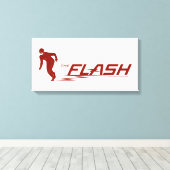 Toile Le Flash | Logo du nom du super héros (Insitu (Plancher de Bois))