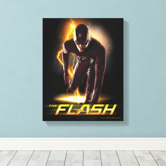 Toile Le Flash | Position de début de l'impression (Insitu (Plancher de Bois))