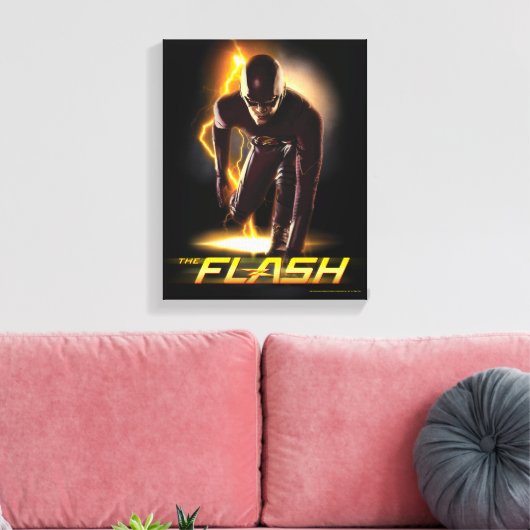 Toile Le Flash | Position de début de l'impression (Insitu(Salon))