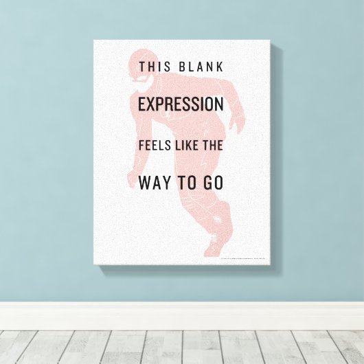 Toile Le Flash | Silhouette du devis "Expression vide" (Insitu (Plancher de Bois))