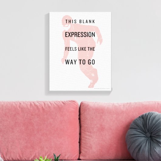 Toile Le Flash | Silhouette du devis "Expression vide" (Insitu(Salon))