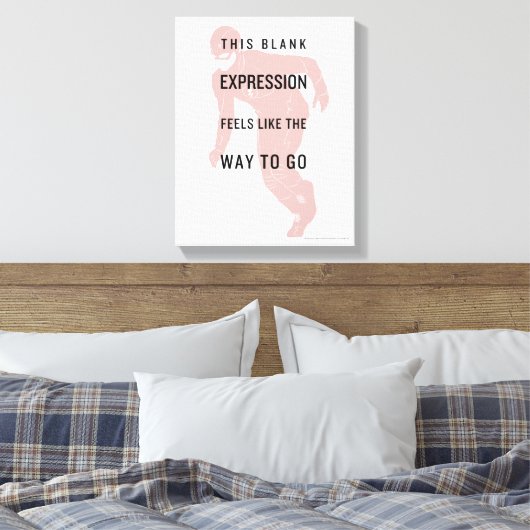 Toile Le Flash | Silhouette du devis "Expression vide" (Insitu(Chambre))