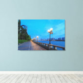 Toile Le front de mer de Guangzhou (Insitu (Plancher de Bois))