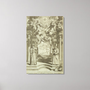 Toile Le frontispice vers la "Chine a illustré" par