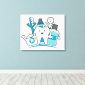 Toile Le gang des dents propres (Insitu (Plancher de Bois))