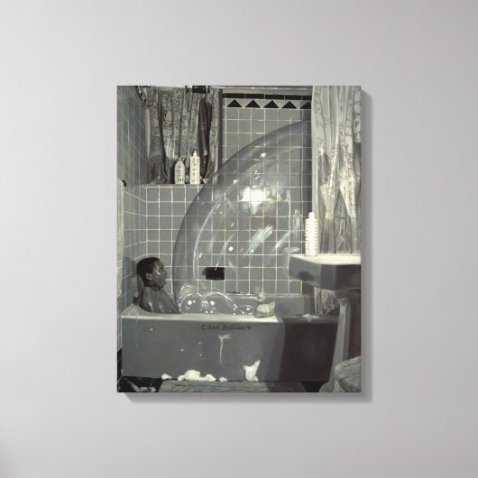 Toile Le garçon et la bulle 1990 (Recto)