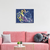 Toile Le gardien de hockey Ma typographie de but (Insitu(Salon))