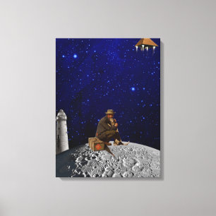 Toile Le gardien du phare est rentré chez lui