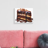 Toile Le gâteau au chocolat multi-couches indulgent de S (Insitu(Salon))
