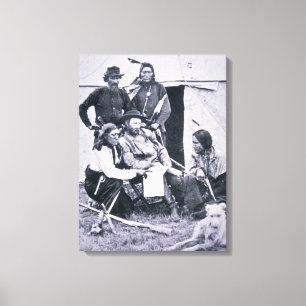 Toile Le Général George A. Custer (1839-76) avec son