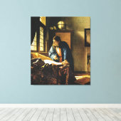 Toile Le géographe de Johannes Vermeer (vers 1669) (Insitu (Plancher de Bois))