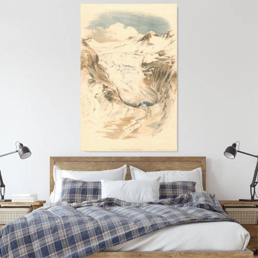 Toile Le glacier du Rhône. Suisse (Insitu(Chambre))