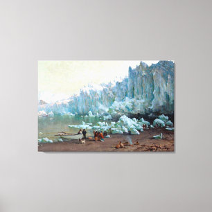 Toile Le glacier Muir de Thomas Hill, Alaska