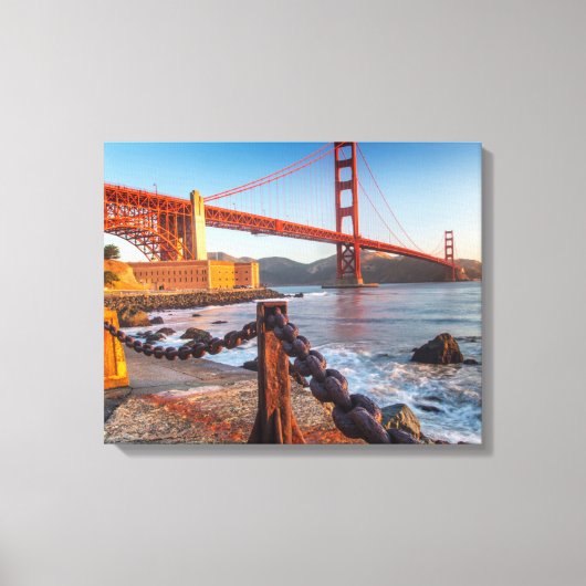 Toile Le Golden Gate Bridge depuis Fort Point (Recto)