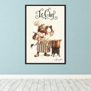 Toile Le gourmet phacochère