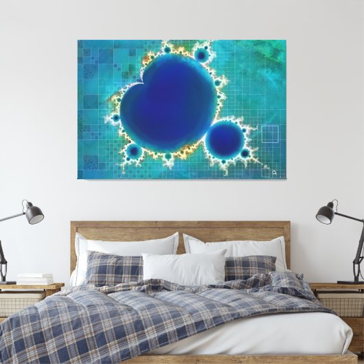 Toile Le Grand Bleu Mandelbrot Set Fractal Treasure Map (Insitu(Chambre))