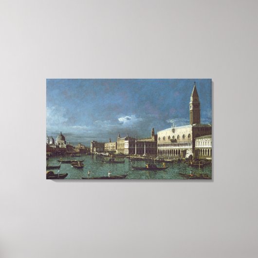 Toile Le Grand Canal avec l'église de Père Noël Maria (Recto)