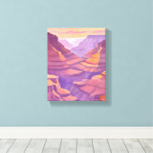 Toile Le Grand Canyon | Aquarelle du parc national (Insitu (Plancher de Bois))