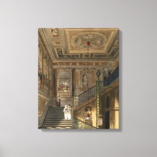 Toile Le Grand Escalier du Palais de Kensington De Pyne (Recto)