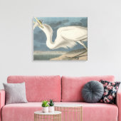 Toile Le grand héron blanc (Insitu(Salon))