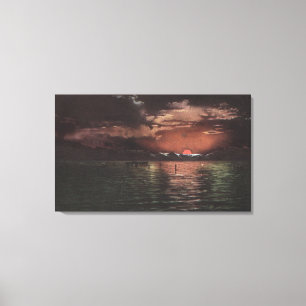 Toile Le Grand Lac Salé, scène d'UTSunset sur la vue d